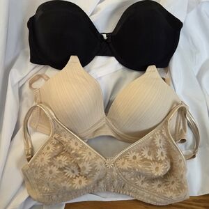 A Bundle Of Three Bras 36-38 B